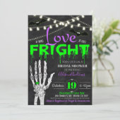 Halloween Bridal Shower Invitation Kaart (Staand voorkant)