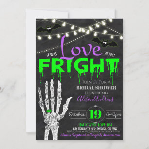 Halloween Bridal Shower Invitation Kaart