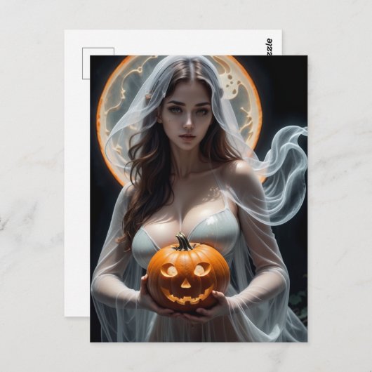 Halloween Bride Briefkaart (Voorkant / Achterkant)