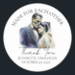 Halloween Bride Frankenstein Wedding Bedankt Ronde Sticker<br><div class="desc">Deze bruine en wazige roze florale mason-jar bruiloft kan gepersonaliseerd worden met je informatie. Het kan verder worden aangepast door de klik te kiezen om de optie aan te passen. U kunt de tekstkleur en stijl, sommige achtergronden veranderen en sommige afbeeldingen schrappen. Zie alsjeblieft mijn collecties voor meer in deze...</div>
