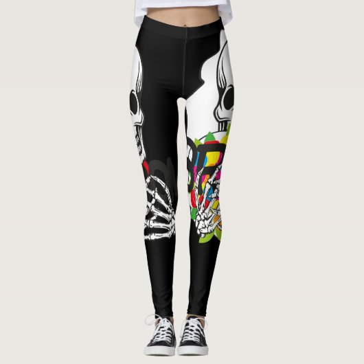halloween bride groom leggings (Voorkant)