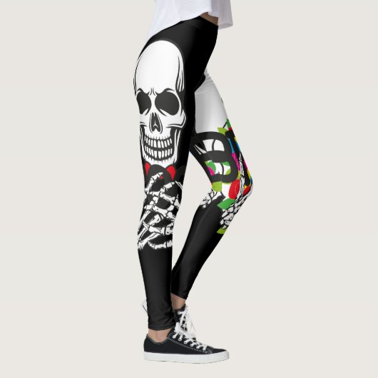 halloween bride groom leggings (Rechts)