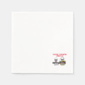 halloween bride groom skull paper over luiers servet (Voorkant)