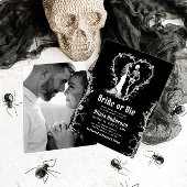 Halloween Bride or Die Skeleton Vrijgezellenfeest Kaart