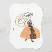 Halloween Bride Save The Date (Voorkant / Achterkant)