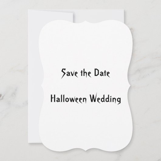 Halloween Bride Save The Date (Achterkant)