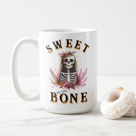 Halloween Bride Sweet to the Bone Koffiemok (Met donut)