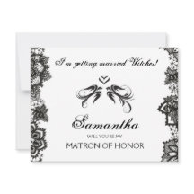 Halloween Bridesmaid Voorstel nodigt ~ GOTHIC uit