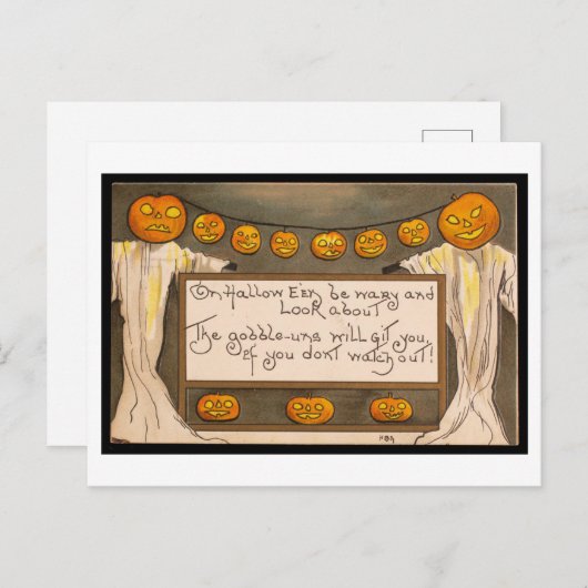  Halloween Briefkaart (Voorkant / Achterkant)