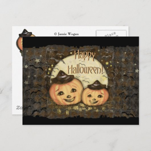 Halloween  Briefkaart (Voorkant / Achterkant)