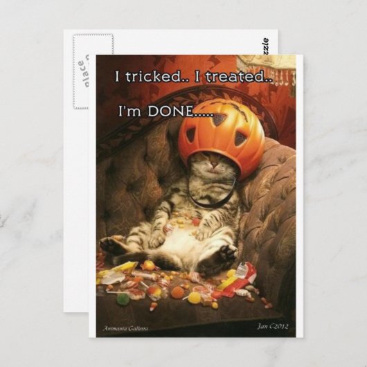 Halloween Briefkaart (Voorkant / Achterkant)