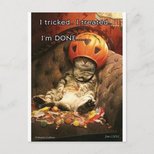Halloween Briefkaart (Voorkant)