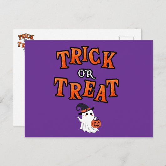 Halloween briefkaart (Voorkant / Achterkant)