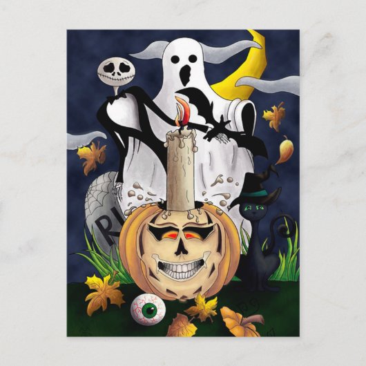 Halloween Briefkaart (Voorkant)