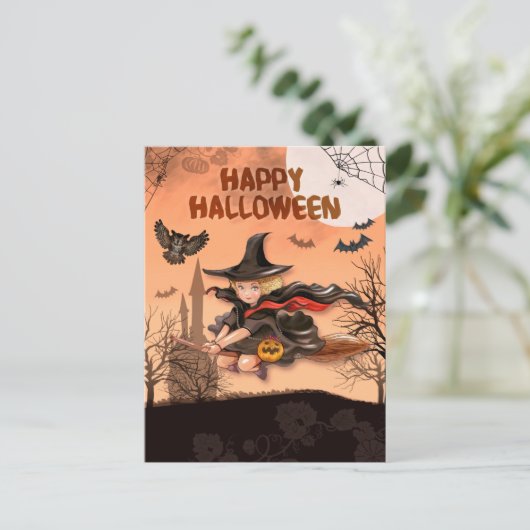 Halloween Briefkaart (Staand voorkant)