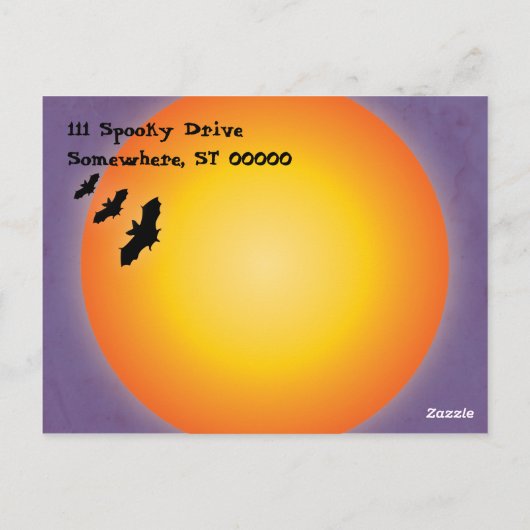 Halloween Briefkaart (Achterkant)
