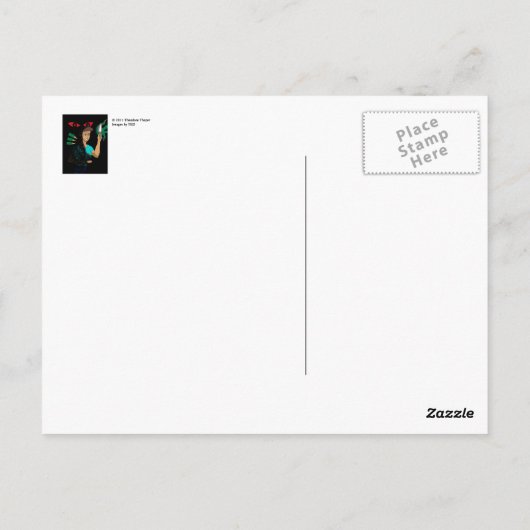 Halloween briefkaart (Achterkant)