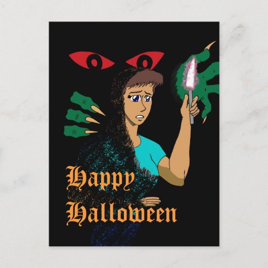 Halloween briefkaart (Voorkant)