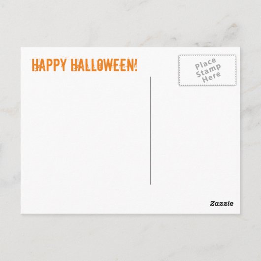 Halloween Briefkaart (Achterkant)