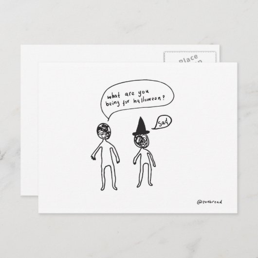 halloween briefkaart (Voorkant / Achterkant)