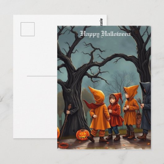 Halloween Briefkaart (Voorkant / Achterkant)