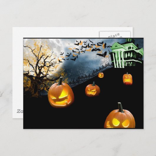 Halloween Briefkaart (Voorkant / Achterkant)