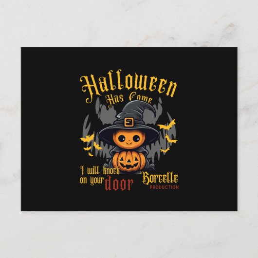 Halloween briefkaart (Voorkant)