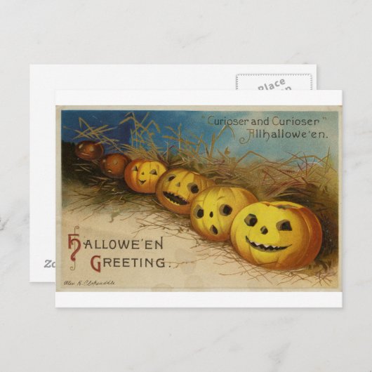 Halloween Briefkaart (Voorkant / Achterkant)