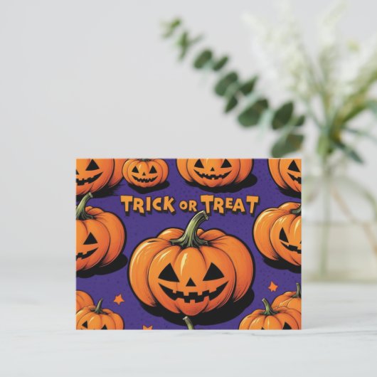 Halloween briefkaart (Staand voorkant)