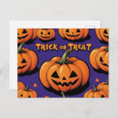 Halloween briefkaart (Voorkant / Achterkant)