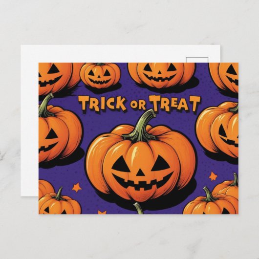 Halloween briefkaart (Voorkant / Achterkant)