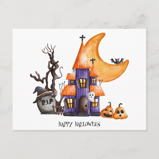 Halloween Briefkaart (Voorkant)