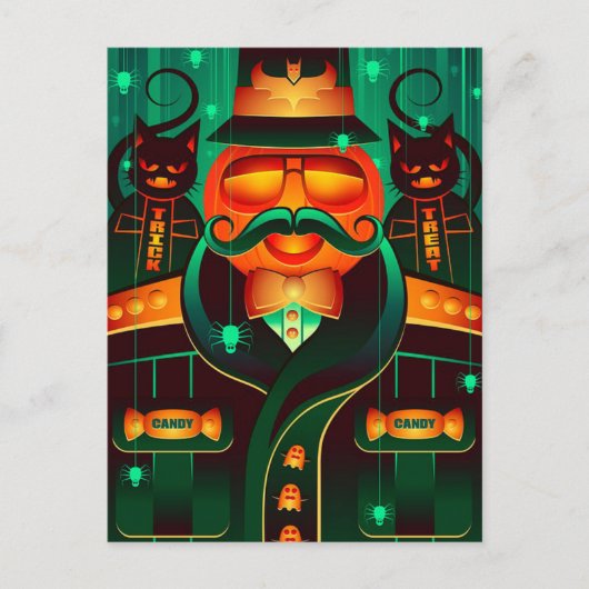 Halloween Briefkaart (Voorkant)