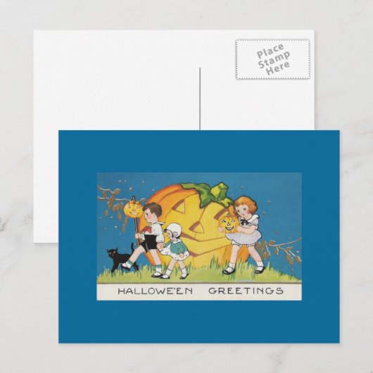 Halloween Briefkaart (Voorkant / Achterkant)