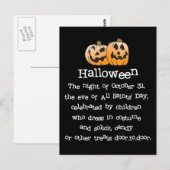Halloween Briefkaart (Voorkant / Achterkant)