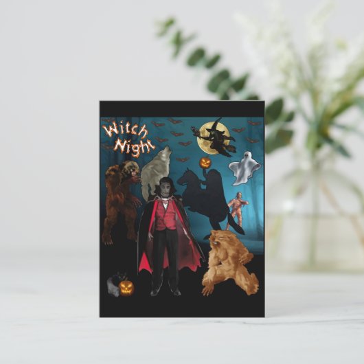 Halloween Briefkaart (Staand voorkant)