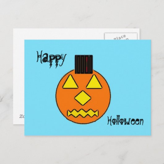 Halloween Briefkaart (Voorkant / Achterkant)