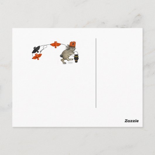 Halloween Briefkaart (Achterkant)