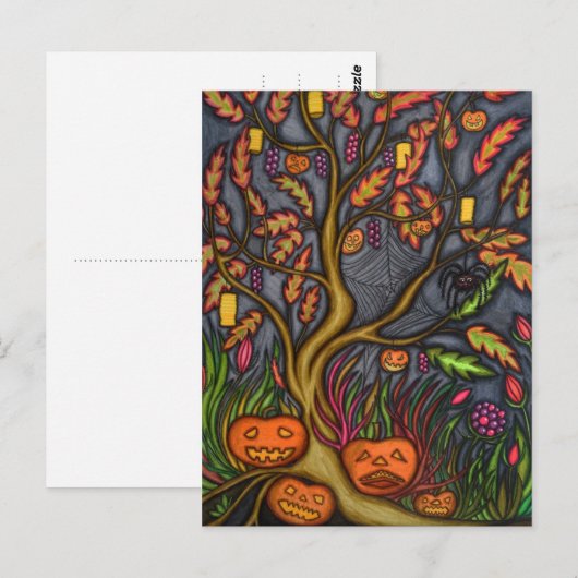 Halloween Briefkaart (Voorkant / Achterkant)