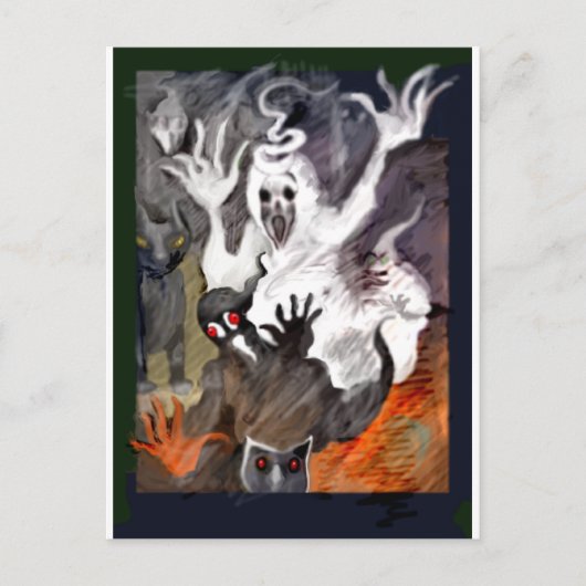 Halloween Briefkaart (Voorkant)