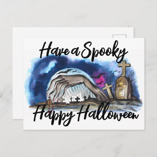 Halloween Briefkaart (Voorkant / Achterkant)