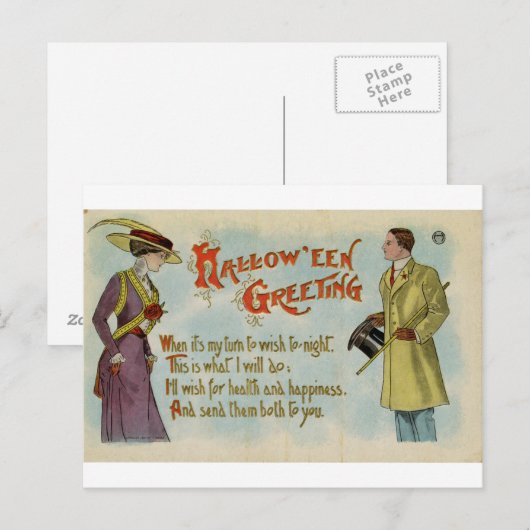 Halloween Briefkaart (Voorkant / Achterkant)