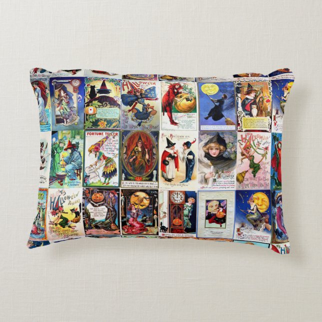 Halloween  Briefkaart Accent Kussen (Achterkant)