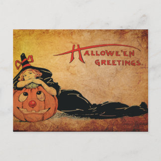 Halloween-Briefkaart: betoverende nacht van Wi Briefkaart