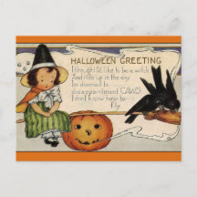  Halloween-Briefkaart: betoverende nacht van Wi