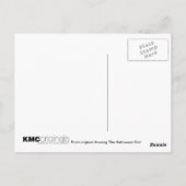 Halloween Briefkaart Cat Kitten Ghost Pumpkin Art (Achterkant)