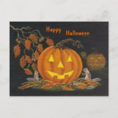 Halloween, briefkaart, chipmunk, Jack-o-Lantern Briefkaart (Voorkant)