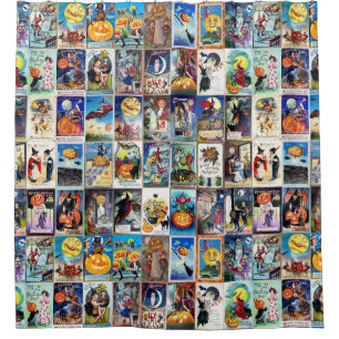 Halloween  Briefkaart Douchegordijn