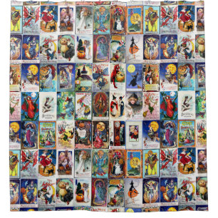 Halloween  Briefkaart Douchegordijn