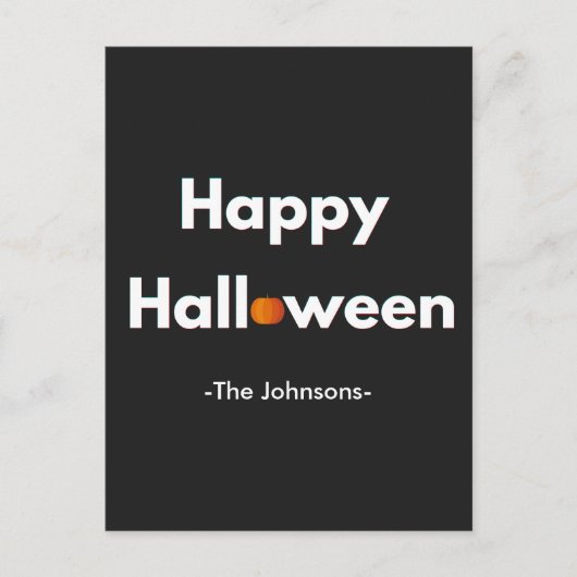 Halloween Briefkaart – gepersonaliseerd (Voorkant)